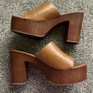 Madden Girl Brown Platform Heel